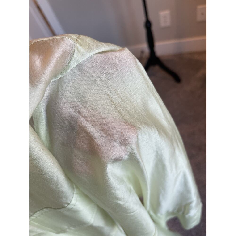 House of Harlow 1960 Women's Sheer Green Oversized Button-up Tunic Size XS NWT - Picture 10 of 11